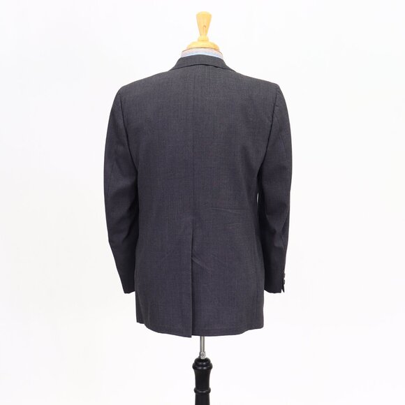 Vintage 1970s 42R Gray Solid 2-Button Sport Coat Blazer Jacket P235 - Picture 6 of 10